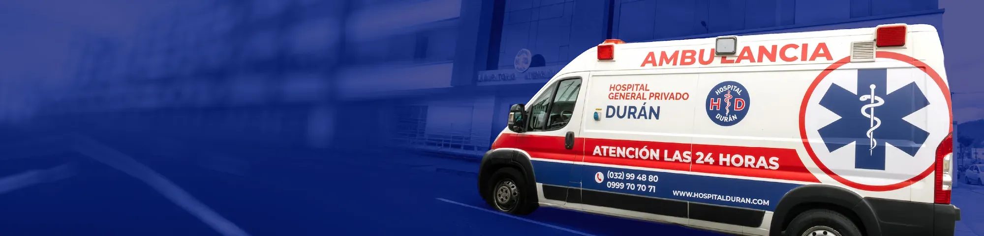 Ambulancia de Hospital Durán, atención las 24 horas